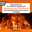 Vorgaben beim Abbrennen von Osterfeuern!